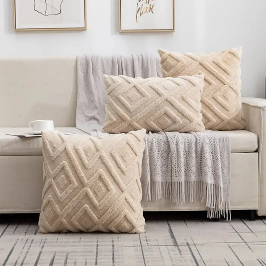 Housse de coussin imitation laine - Mitis