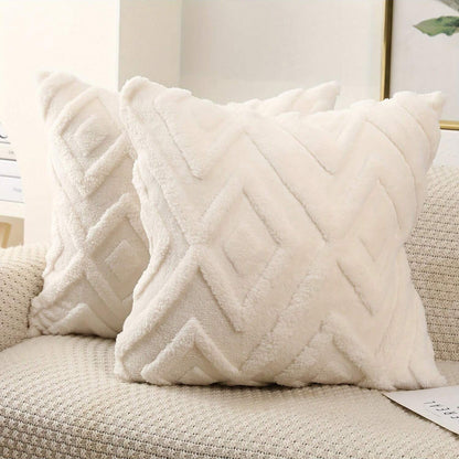 Housse de coussin imitation laine - Mitis