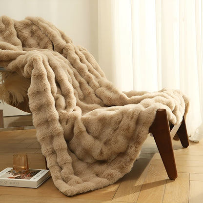 Plaid imitation fourrure de lapin - Venza